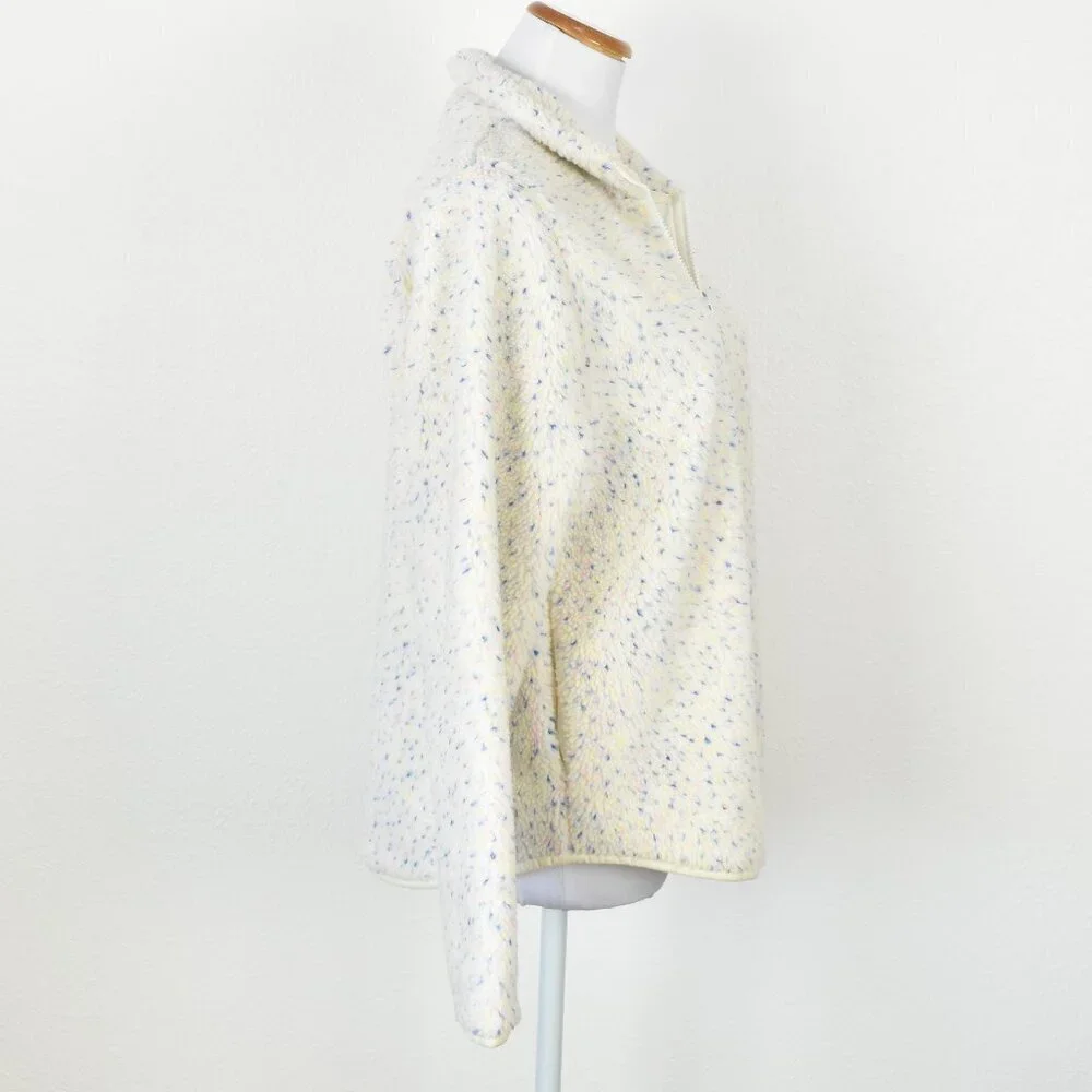 J. Crew Flecked Sherpa Fleece Zip Up Jacket NEW - S - Picture 7 of 10